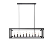 Easton 9 Light 44" Linear Pendant in Matte Black