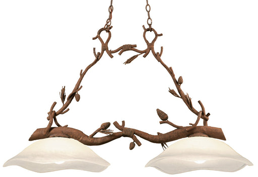Ponderosa 2-Light Linear Chandelier in Ponderosa