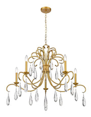 Amara 5 Light 38" Chandelier in Gilded Gold