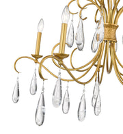 Amara 5 Light 38" Chandelier in Gilded Gold