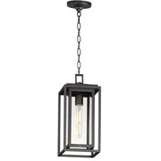 Cabana 1 Light Outdoor Pendant in Black