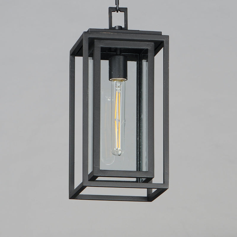 Cabana 1 Light Outdoor Pendant in Black