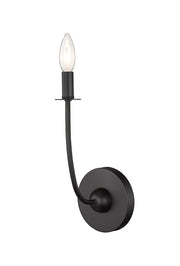 Shannon 1 Light 5.25" Wall Sconce in Matte Black