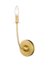 Shannon 1 Light 5.25" Wall Sconce in Rubbed Brass