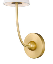 Shannon 1 Light 5.25" Wall Sconce in Rubbed Brass