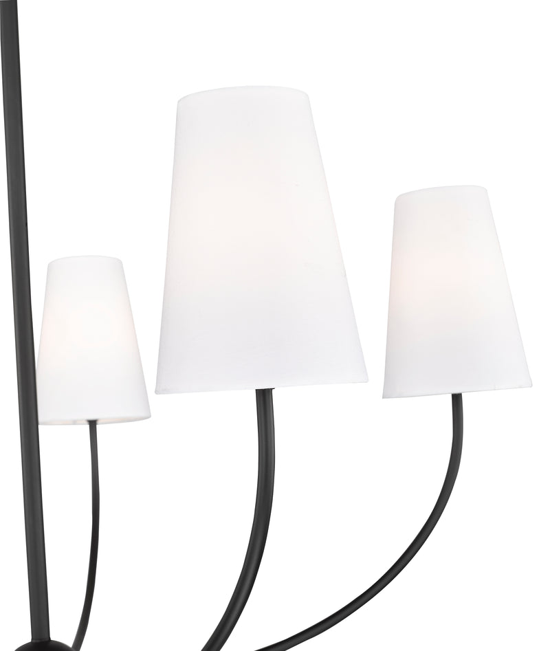 Shannon 5 Light 32" Chandelier in Matte Black