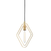 Masonville Medium Pendant in Aged Brass