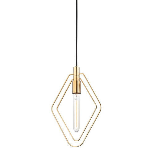 Masonville Medium Pendant in Aged Brass