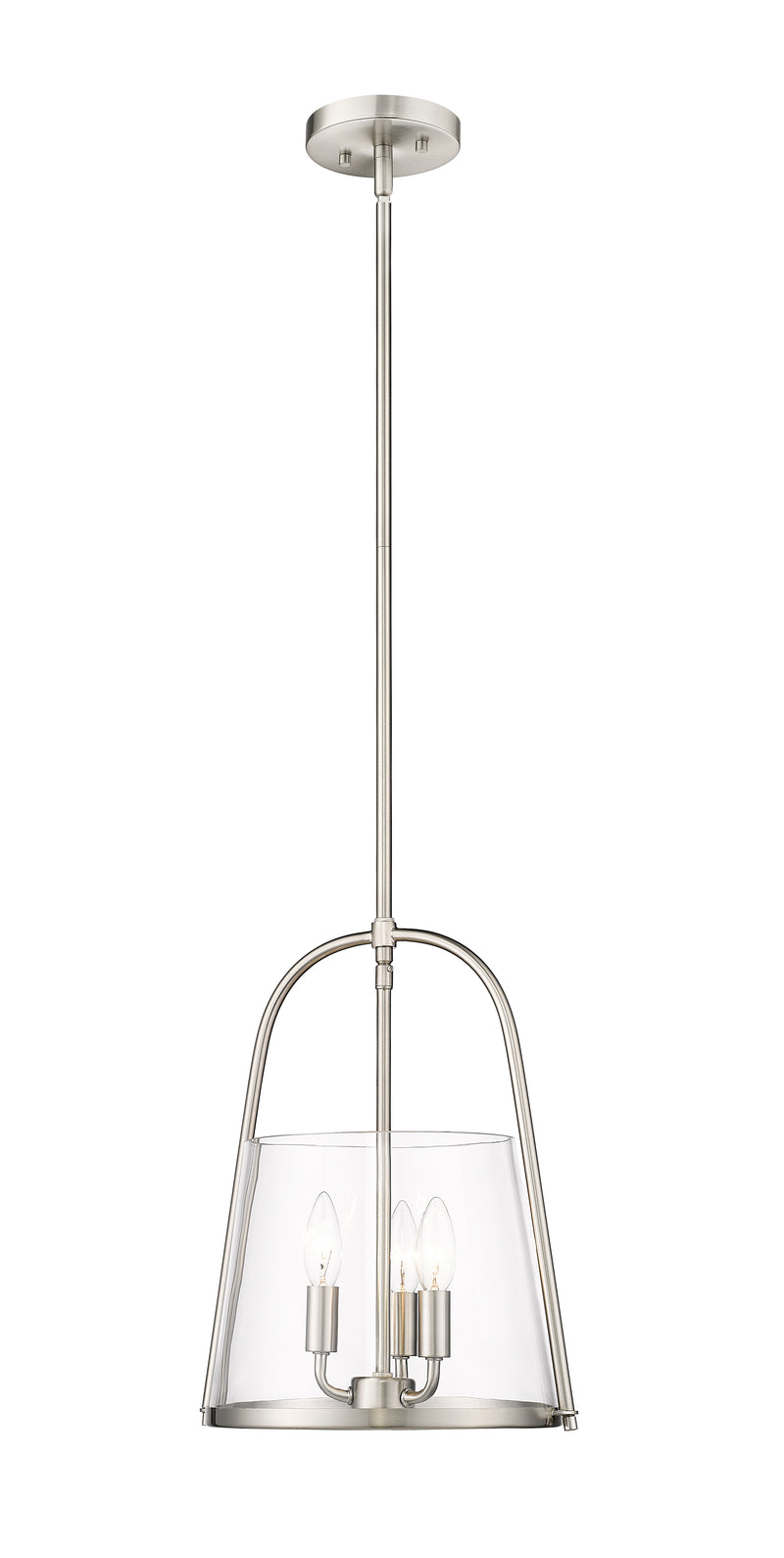 Archis 3 Light 12" Pendant in Brushed Nickel
