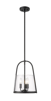 Archis 3 Light 12" Pendant in Matte Black