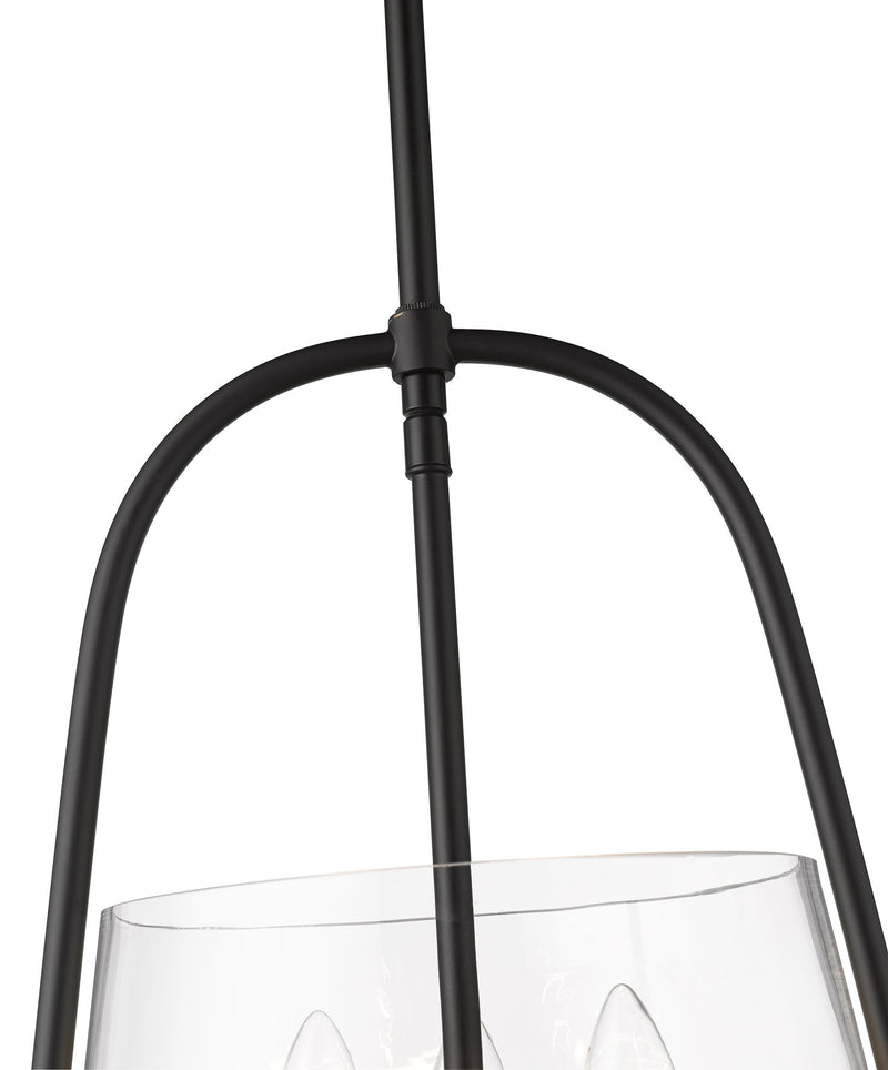 Archis 3 Light 12" Pendant in Matte Black
