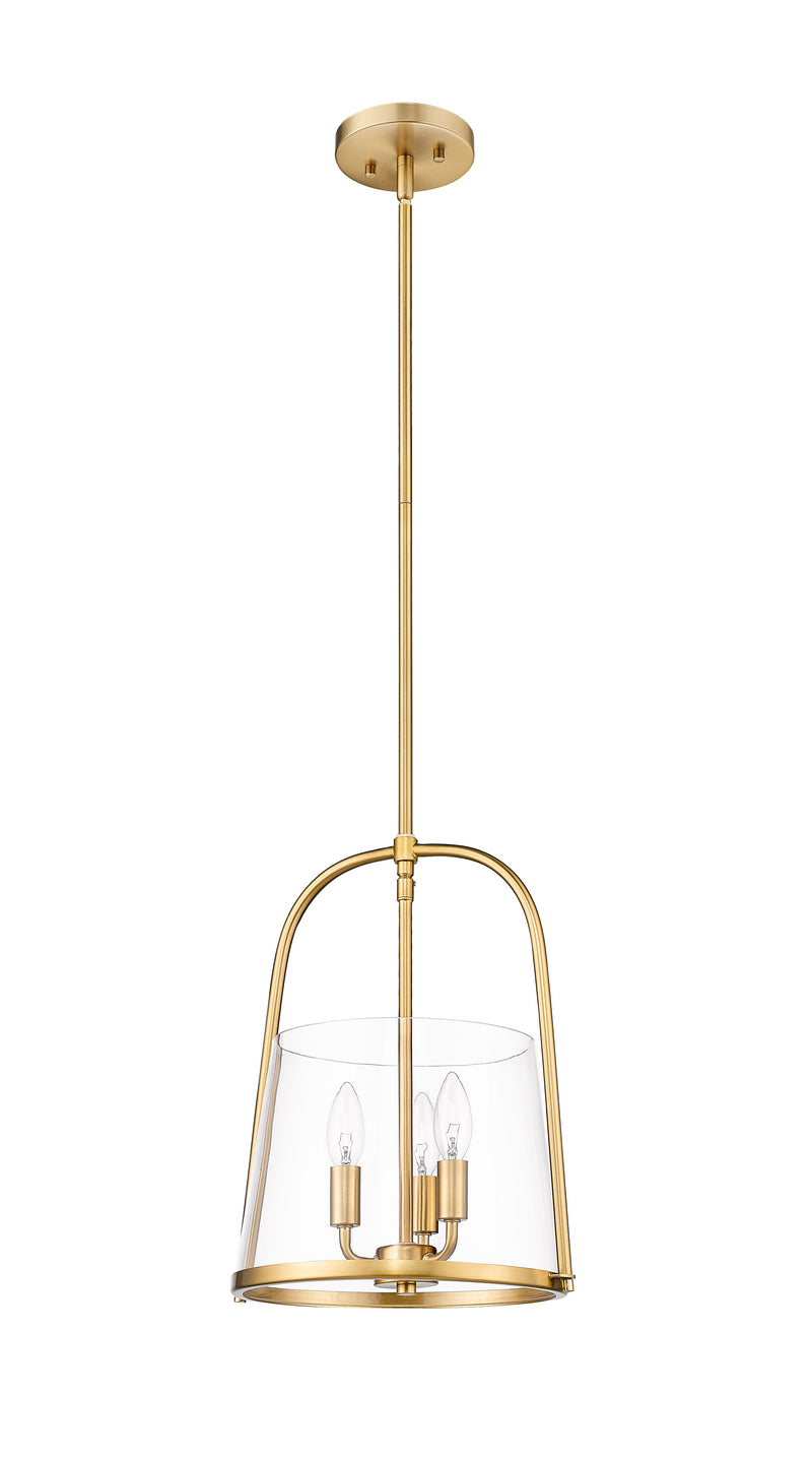 Archis 3 Light 12" Pendant in Modern Gold