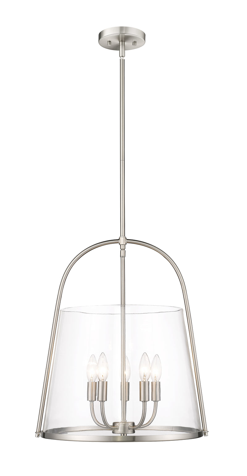 Archis 5 Light 18" Pendant in Brushed Nickel