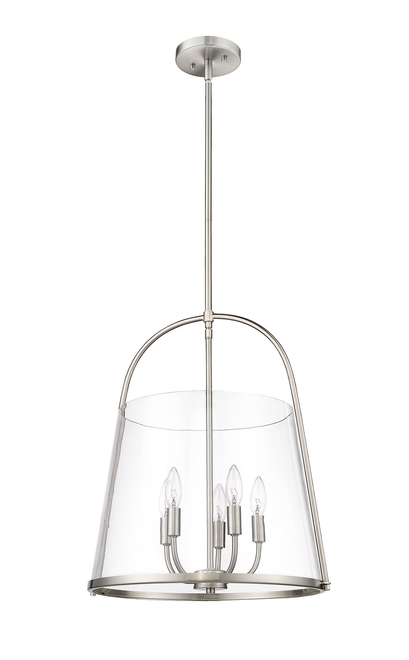 Archis 5 Light 18" Pendant in Brushed Nickel