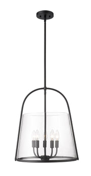 Archis 5 Light 18" Pendant in Matte Black
