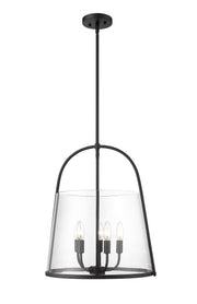 Archis 5 Light 18" Pendant in Matte Black