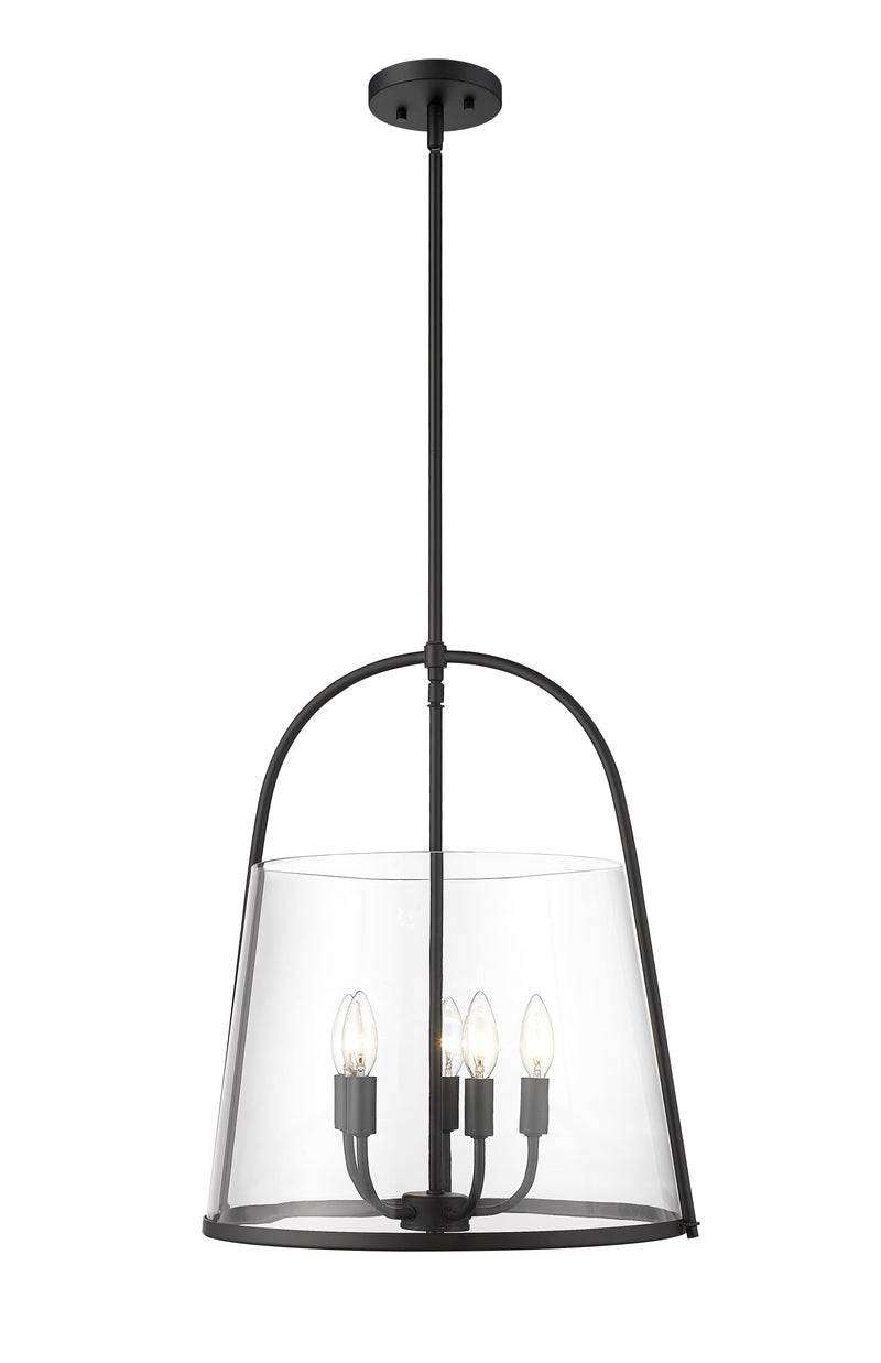 Archis 5 Light 18" Pendant in Matte Black