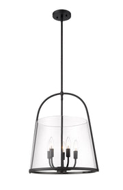 Archis 5 Light 18" Pendant in Matte Black