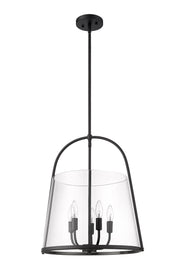Archis 5 Light 18" Pendant in Matte Black
