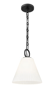 Alaric 1 Light 10" Pendant in Matte Black