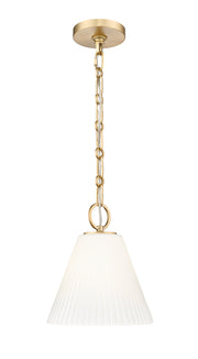 Alaric 1 Light 10" Pendant in Modern Gold