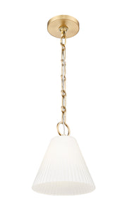 Alaric 1 Light 10" Pendant in Modern Gold
