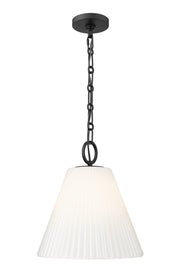 Alaric 1 Light 14" Pendant in Matte Black