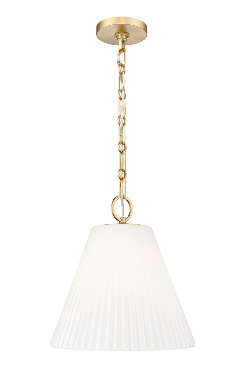 Alaric 1 Light 14" Pendant in Modern Gold