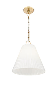 Alaric 1 Light 14" Pendant in Modern Gold