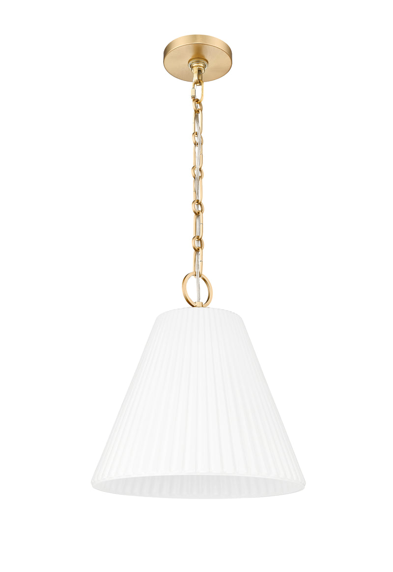 Alaric 1 Light 14" Pendant in Modern Gold