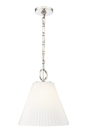 Alaric 1 Light 14" Pendant in Polished Nickel