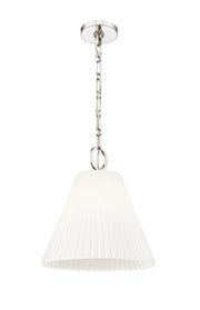 Alaric 1 Light 14" Pendant in Polished Nickel