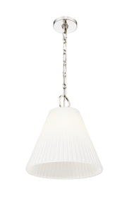 Alaric 1 Light 14" Pendant in Polished Nickel