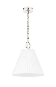 Alaric 1 Light 14" Pendant in Polished Nickel