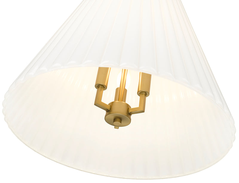 Alaric 3 Light 18" Pendant in Modern Gold