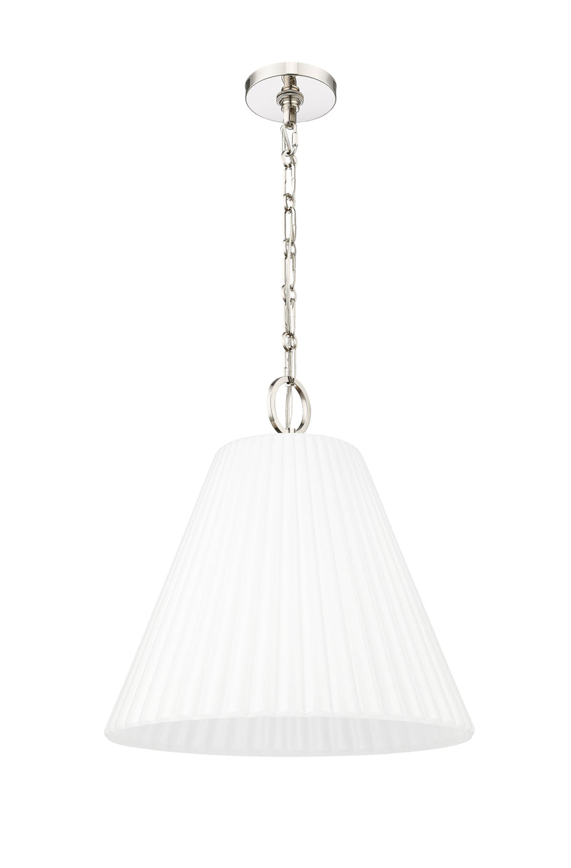 Alaric 3 Light 18" Pendant in Polished Nickel
