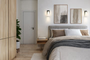Farrell 1 Light 6" Wall Sconce in Matte Black in a room setting