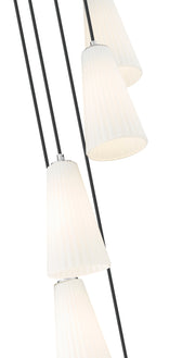 Farrell 5 Light 12" Pendant, 11" Tall in Brushed Nickel
