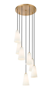 Farrell 7 Light 18" Pendant, 11" Tall in Modern Gold