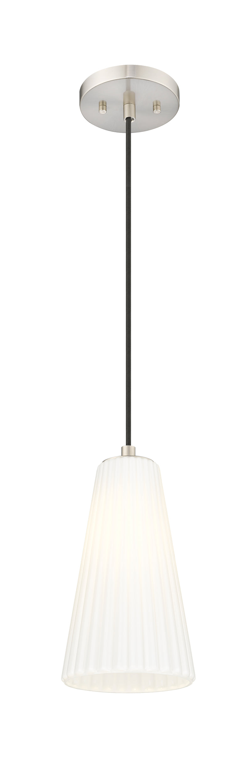 Farrell 1 Light 6" Pendant, Cord Mount in Brushed Nickel