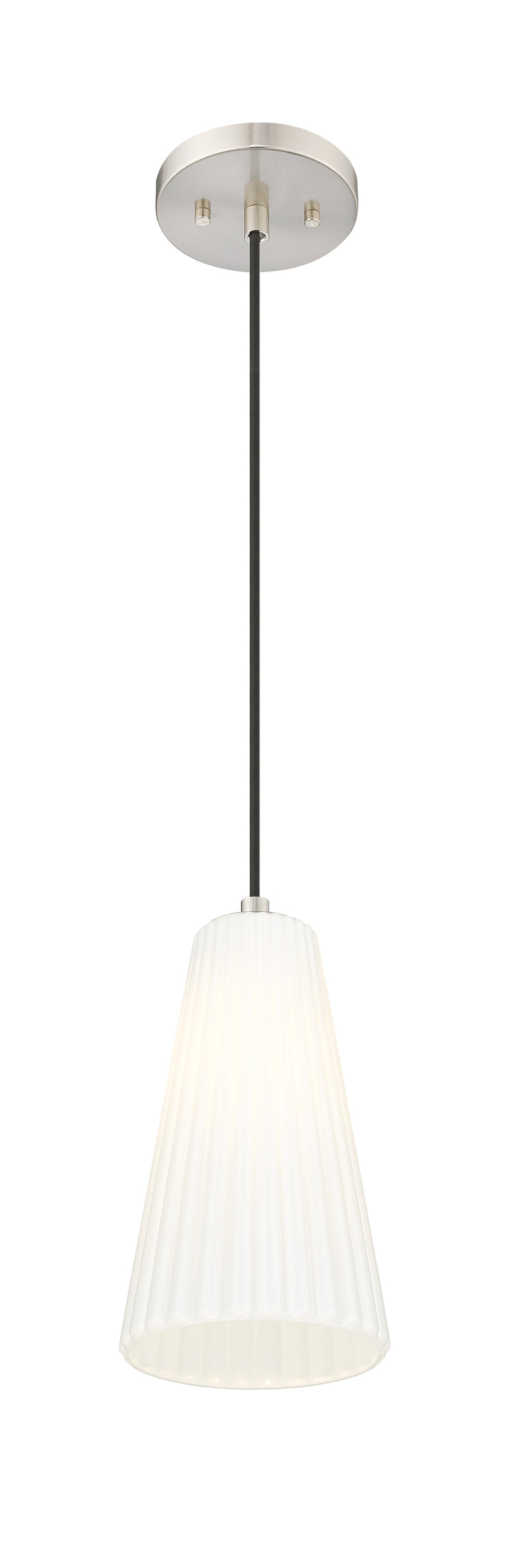 Farrell 1 Light 6" Pendant, Cord Mount in Brushed Nickel