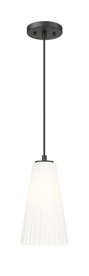 Farrell 1 Light 6" Pendant, Cord Mount in Matte Black