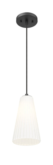 Farrell 1 Light 6" Pendant, Cord Mount in Matte Black