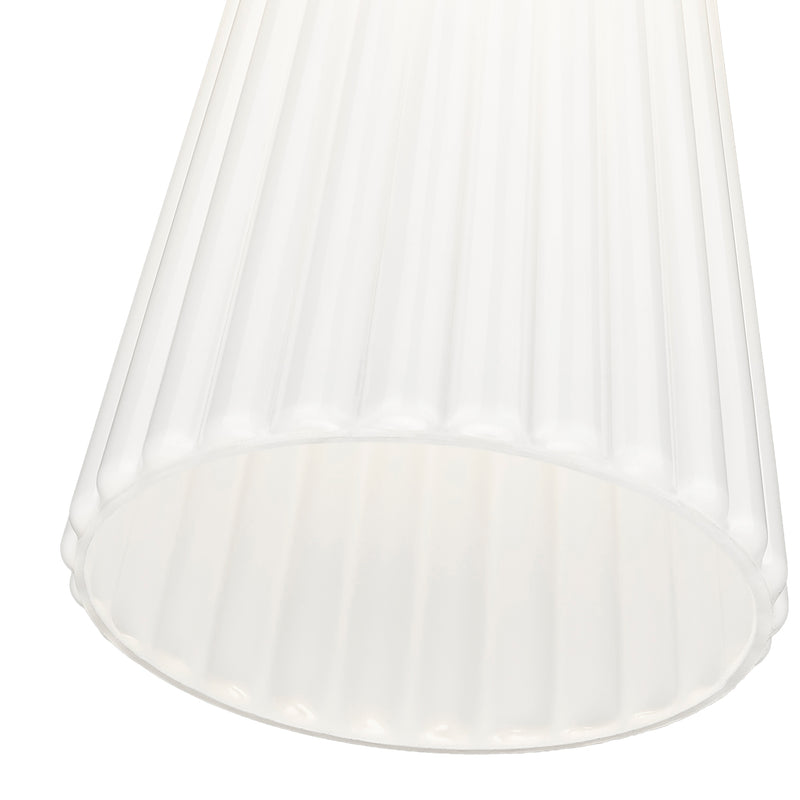 Farrell 1 Light 6" Pendant, Rod Mount in Brushed Nickel