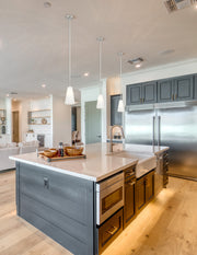 Farrell 1 Light 6" Pendant, Rod Mount in Brushed Nickel in a room setting