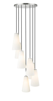 Farrell 7 Light 18" Pendant, 13.75" Tall in Brushed Nickel