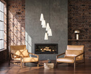 Farrell 7 Light 18" Pendant, 13.75" Tall in Modern Gold in a room setting