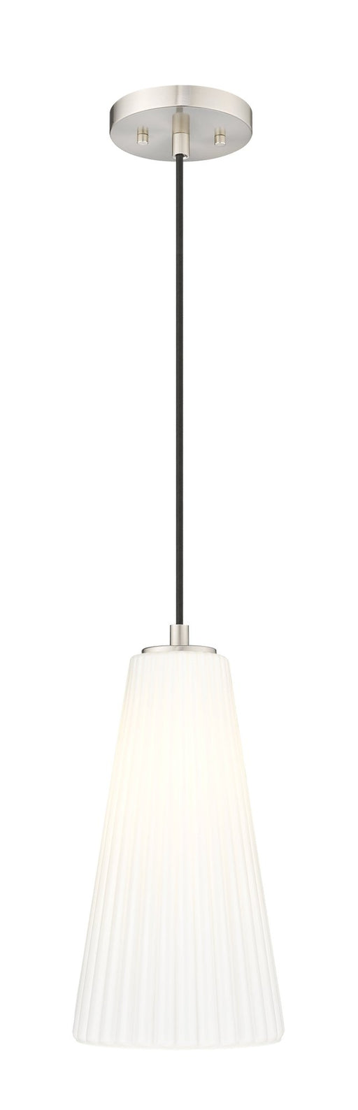 Farrell 1 Light 7.25" Pendant, Cord Mount in Brushed Nickel