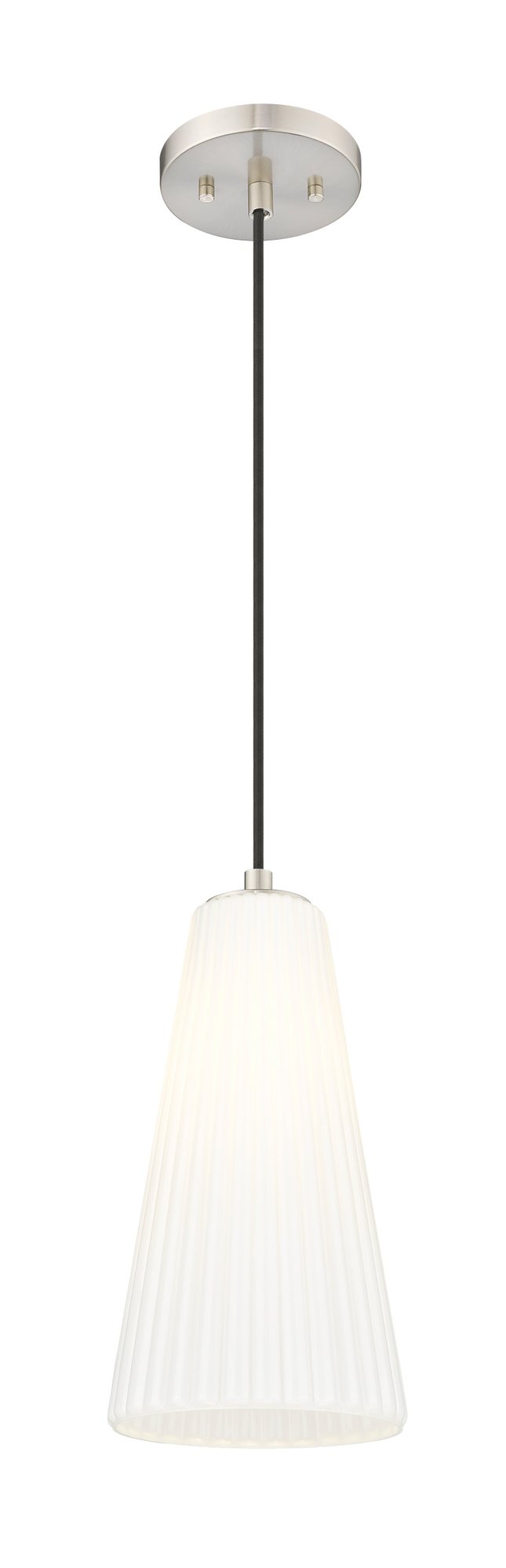 Farrell 1 Light 7.25" Pendant, Cord Mount in Brushed Nickel