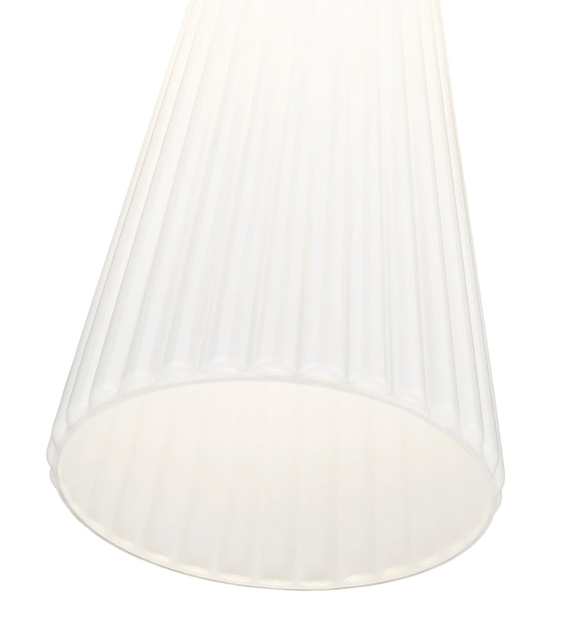 Farrell 1 Light 7.25" Pendant, Cord Mount in Brushed Nickel